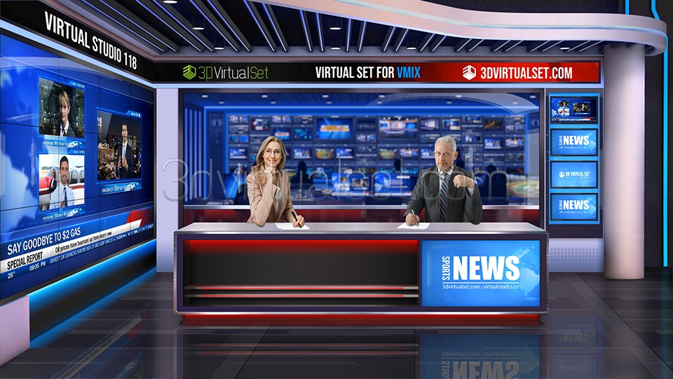 Virtual Sets 118B For Tricaster 1.Wide